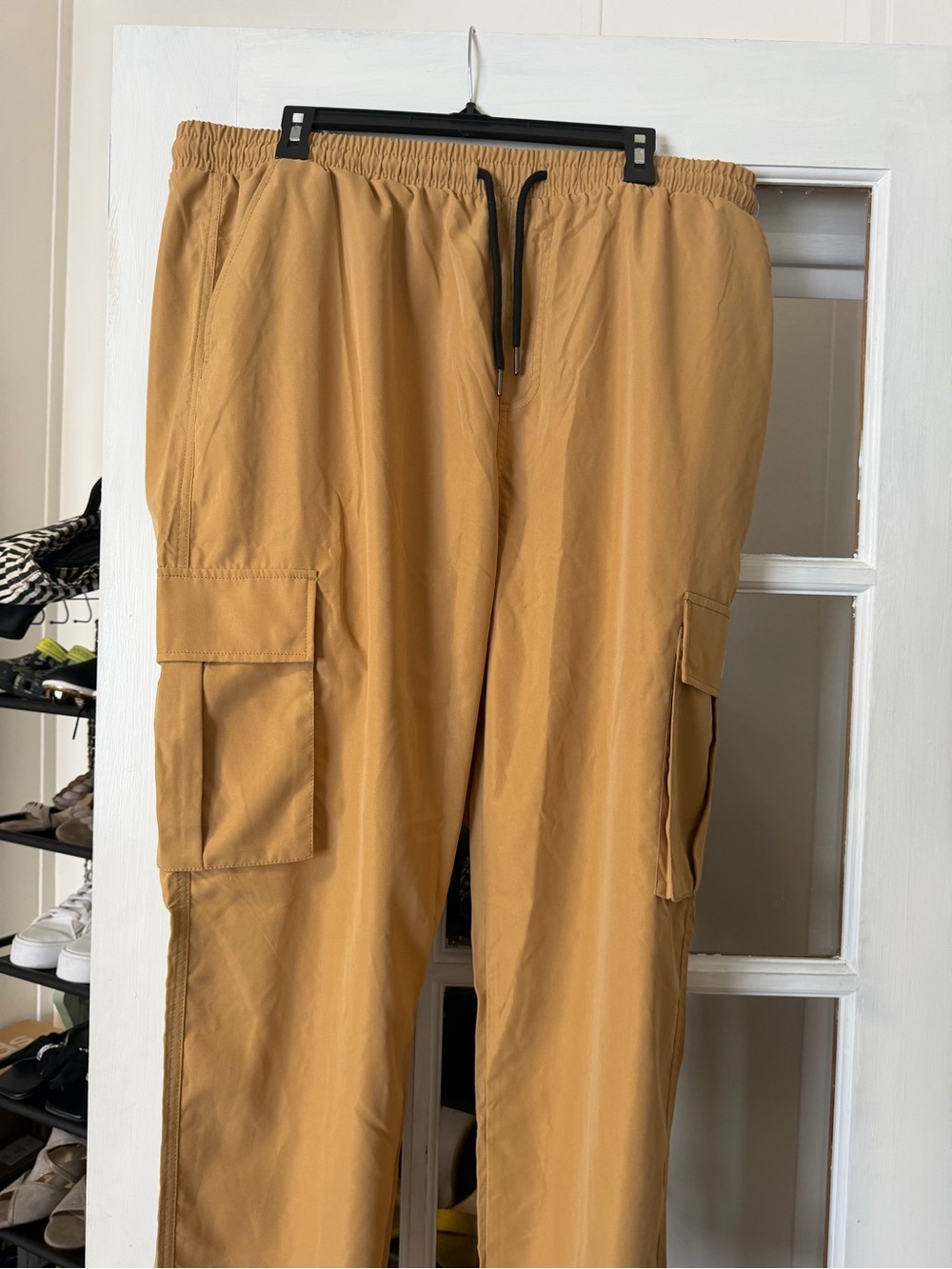 Men's Cargo Jogger Pants in Camel